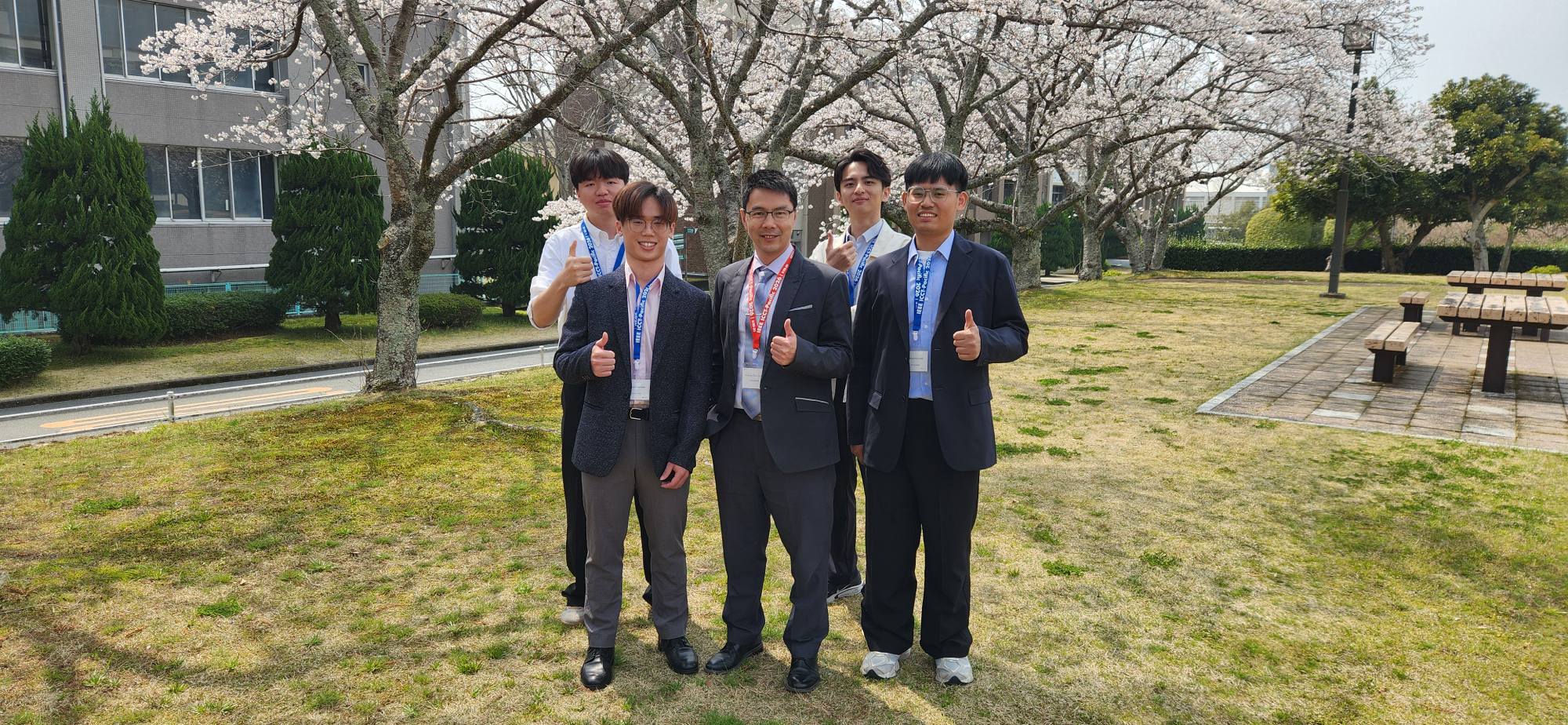 實驗室師生於日本山口大學 ICCT-Pacific 2026 研討會現場合影